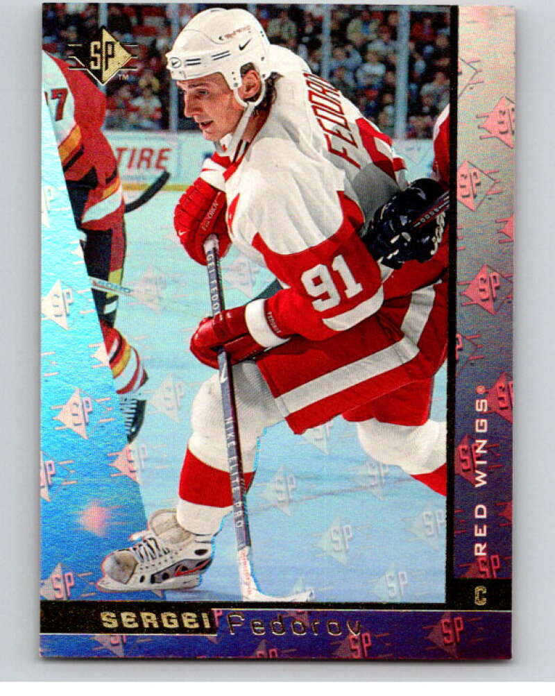 1996-97 SP Hockey #48 Sergei Fedorov Detroit Red Wings V90985 Image 1