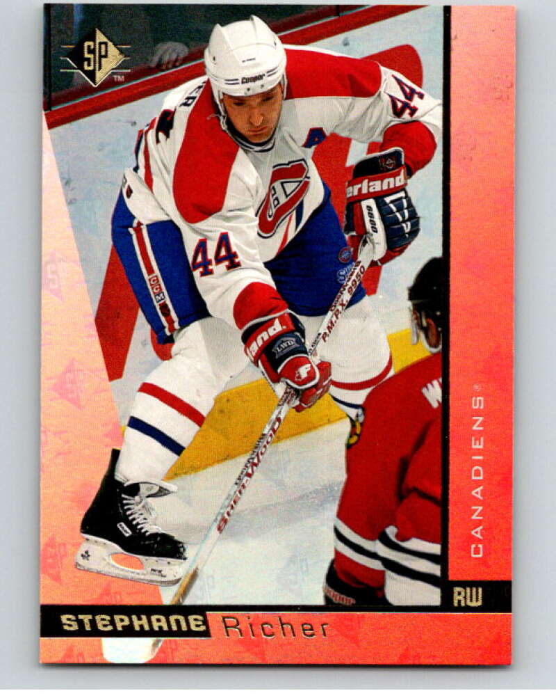1996-97 SP Hockey #83 Stephane Richer Montreal Canadiens V91018 Image 1