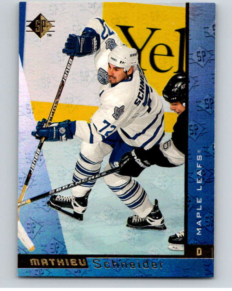 1996-97 SP Hockey #155 Mathieu Schneider Leafs V91086 Image 1