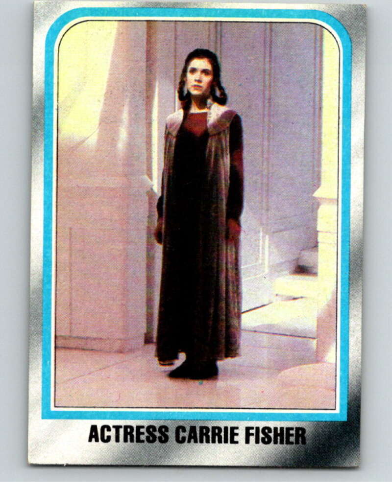 1980 Topps The Empire Strikes Back #225 Actress Carrie Fisher V91329 Image 1