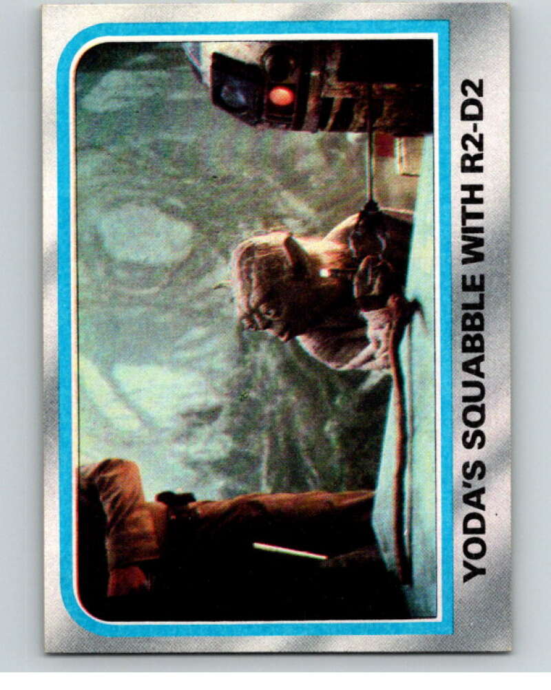 1980 Topps The Empire Strikes Back #235 Yoda's Squabble with R2-D2 V91349 Image 1