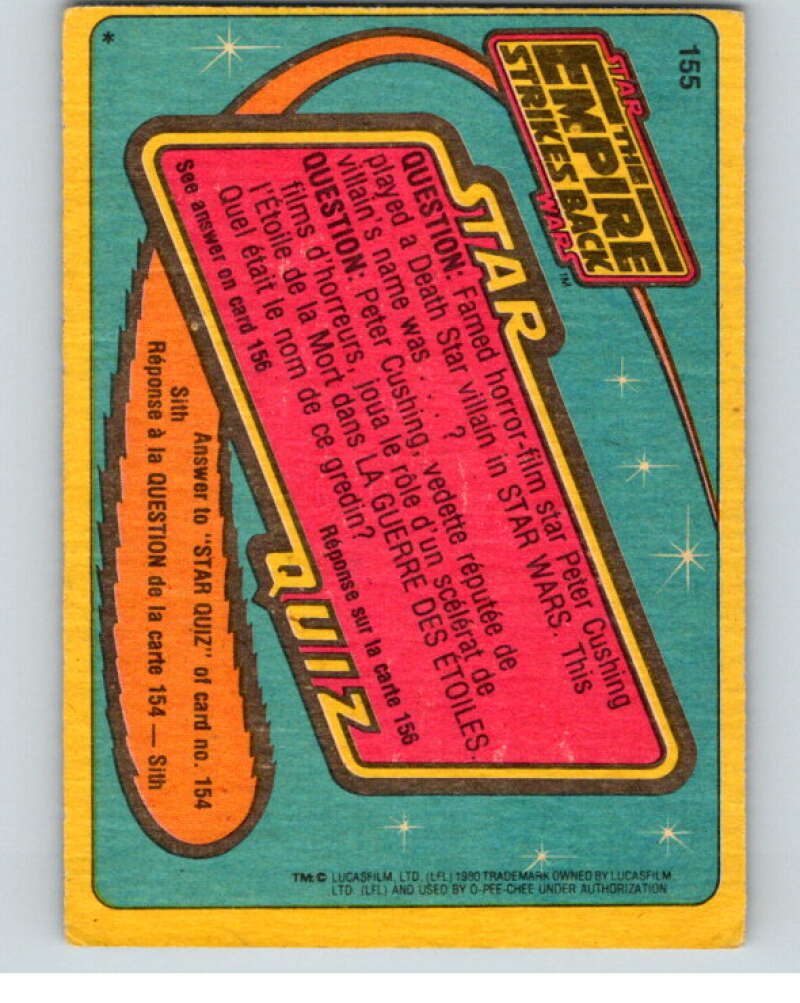 1980 OPC The Empire Strikes Back #155 Imperial Assault V91434 Image 2