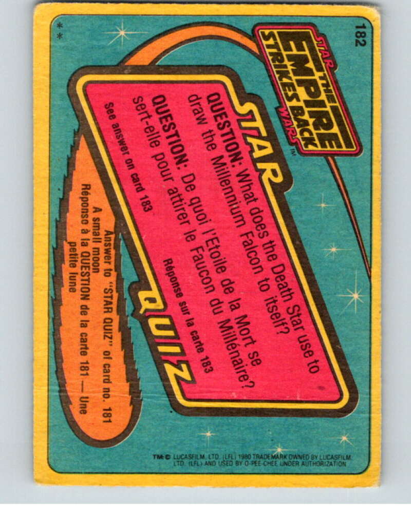 1980 OPC The Empire Strikes Back #184 Farewell to Yoda and Dagobah V91477 Image 2