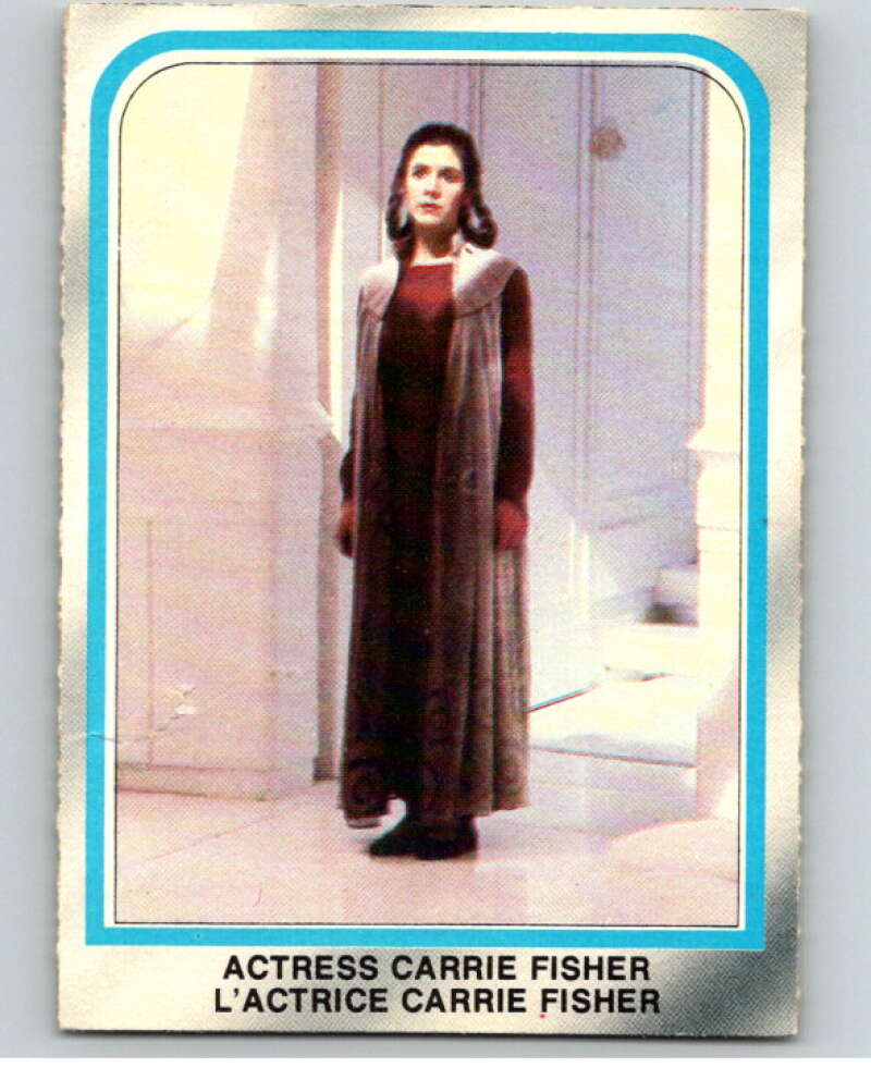 1980 OPC The Empire Strikes Back #225 Actress Carrie Fisher V91531 Image 1
