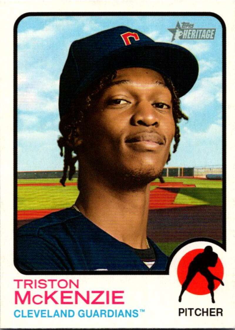 2022 Topps Heritage #20 Triston McKenzie Cleveland Guardians V91924 Image 1