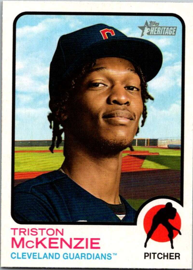 2022 Topps Heritage #20 Triston McKenzie Cleveland Guardians V91925 Image 1