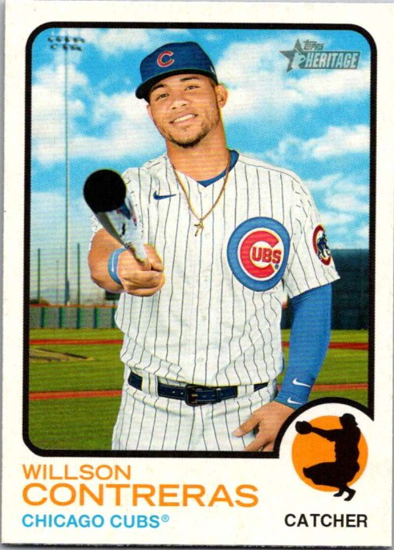 2022 Topps Heritage #46 Willson Contreras Chicago Cubs V91945 Image 1