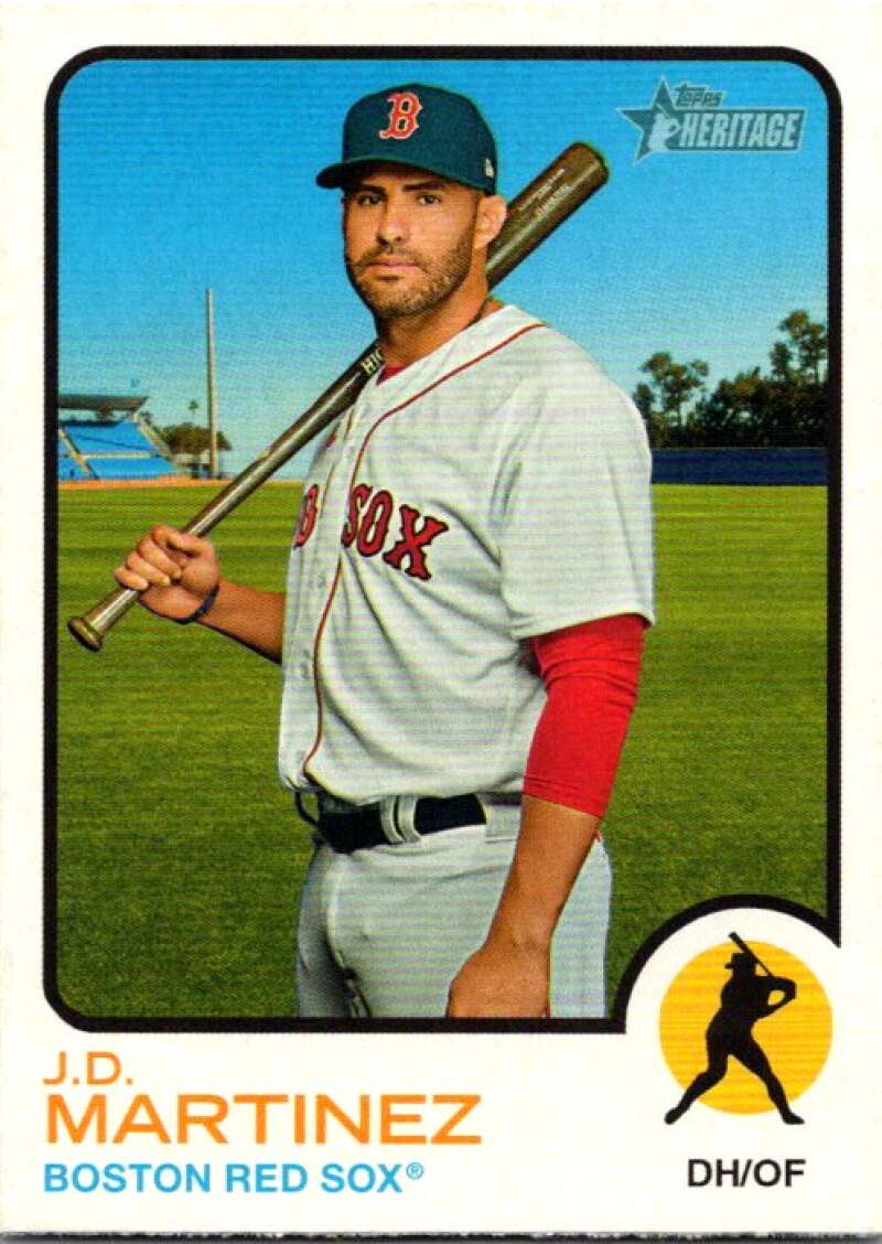 2022 Topps Heritage #99 J.D. Martinez Boston Red Sox V91987 Image 1