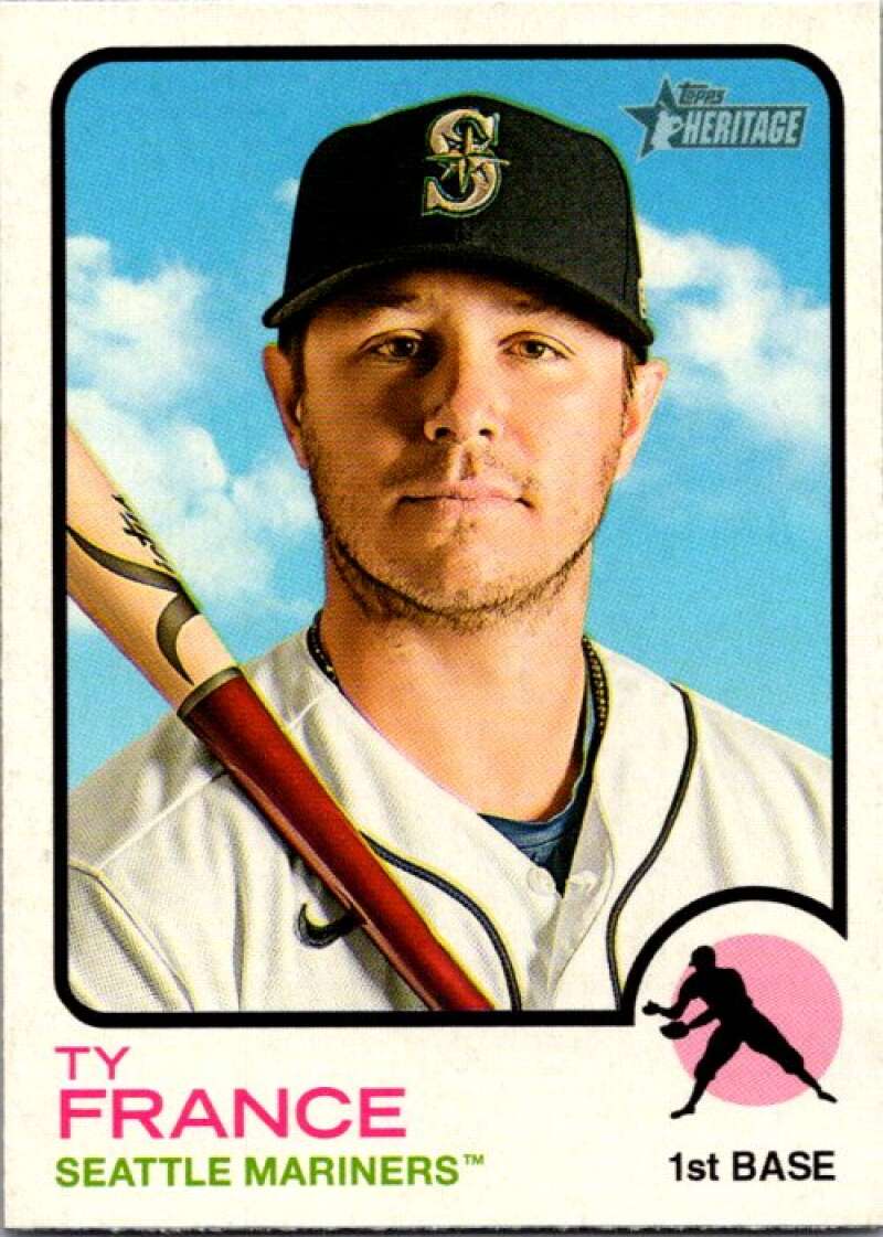 2022 Topps Heritage #136 Ty France Seattle Mariners V92015 Image 1