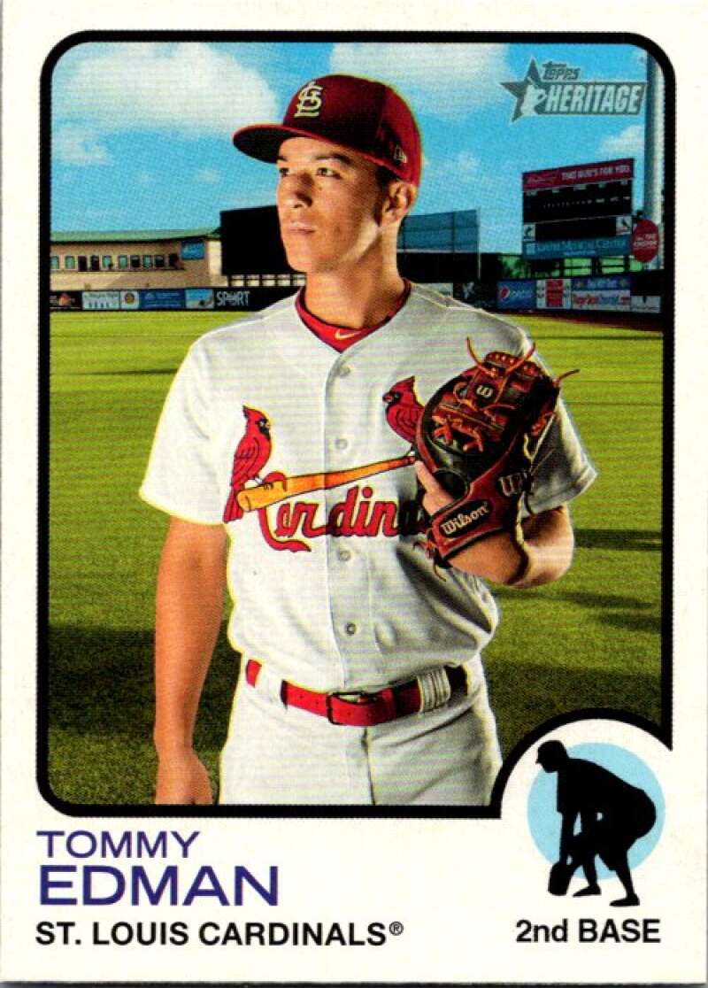 2022 Topps Heritage #143 Tommy Edman St. Louis Cardinals V92021 Image 1
