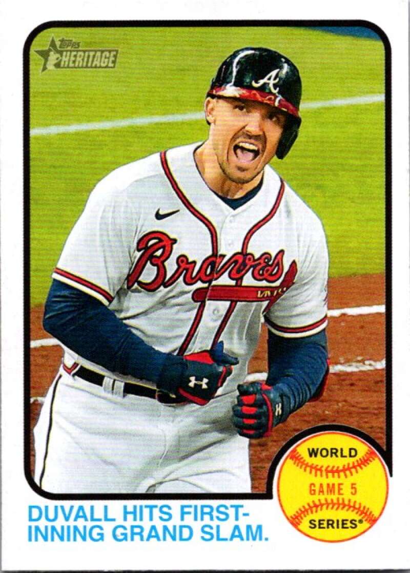 2022 Topps Heritage #208 Adam Duvall Atlanta Braves V92056 Image 1