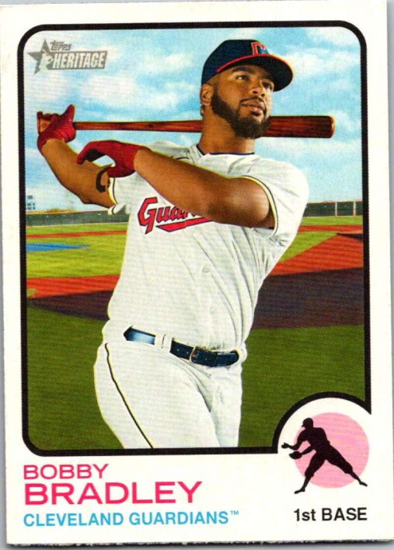 2022 Topps Heritage #253 Bobby Bradley Cleveland Guardians V92094 Image 1