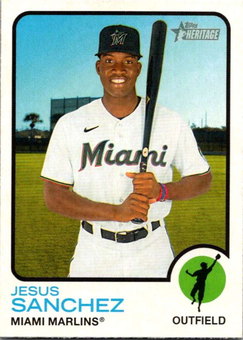 2022 Topps Heritage #275 Jesus Sanchez Miami Marlins V92106 Image 1