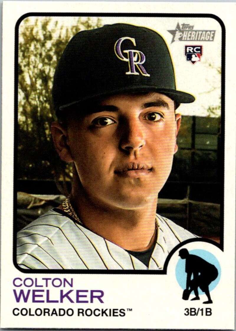 2022 Topps Heritage #281 Colton Welker RC Rookie Rockies V92110 Image 1