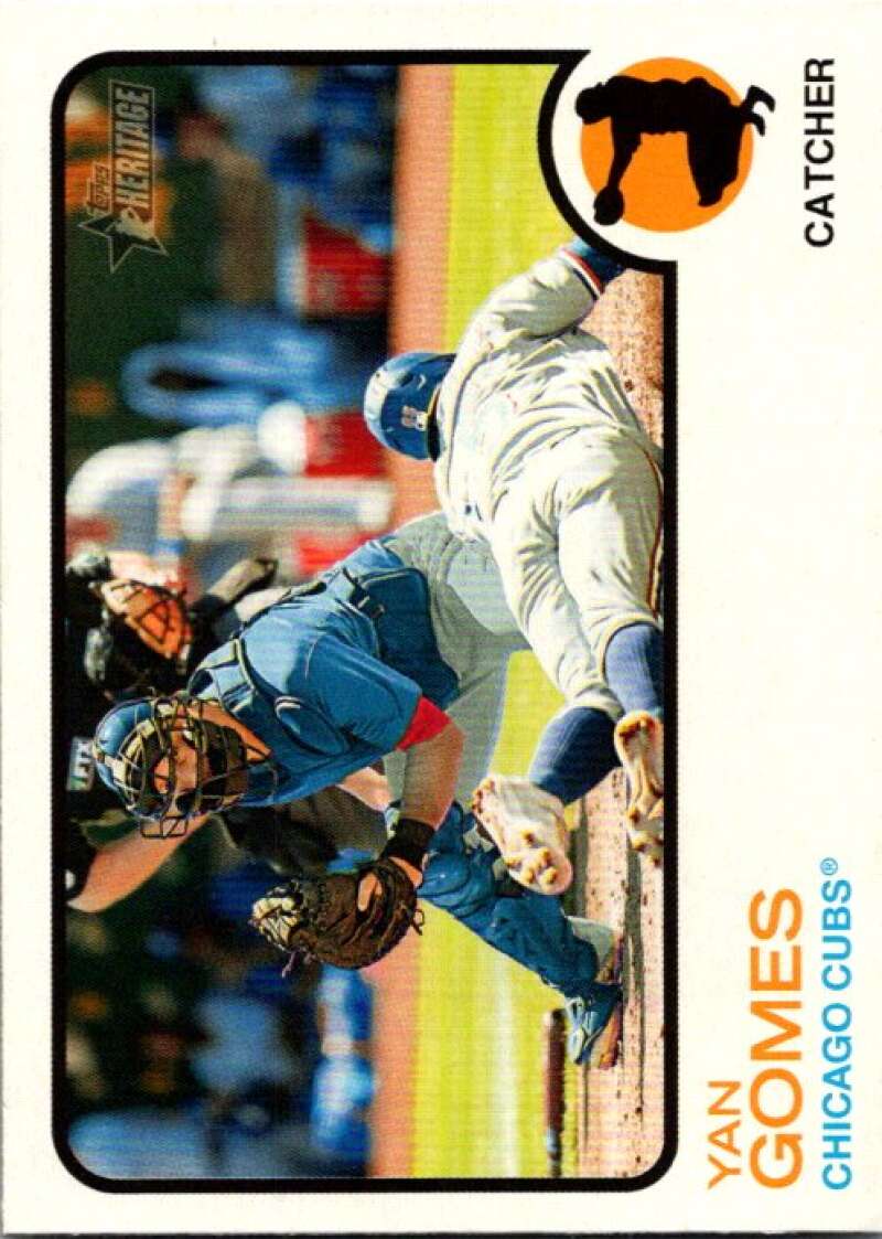 2022 Topps Heritage #301 Yan Gomes Chicago Cubs V92126 Image 1