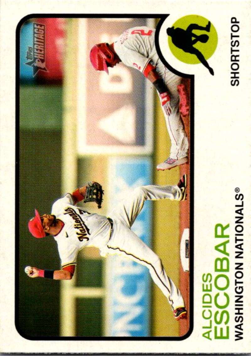 2022 Topps Heritage #308 Alcides Escobar Washington Nationals V92132 Image 1
