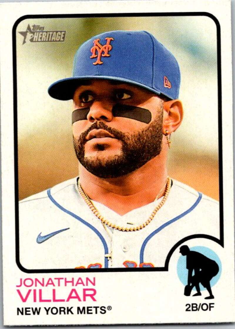 2022 Topps Heritage #313 Jonathan Villar New York Mets V92139 Image 1