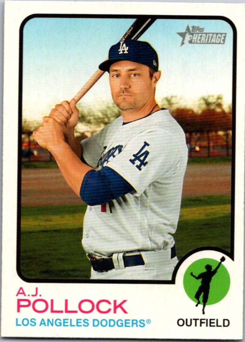 2022 Topps Heritage #330 A.J. Pollock Los Angeles Dodgers V92157 Image 1