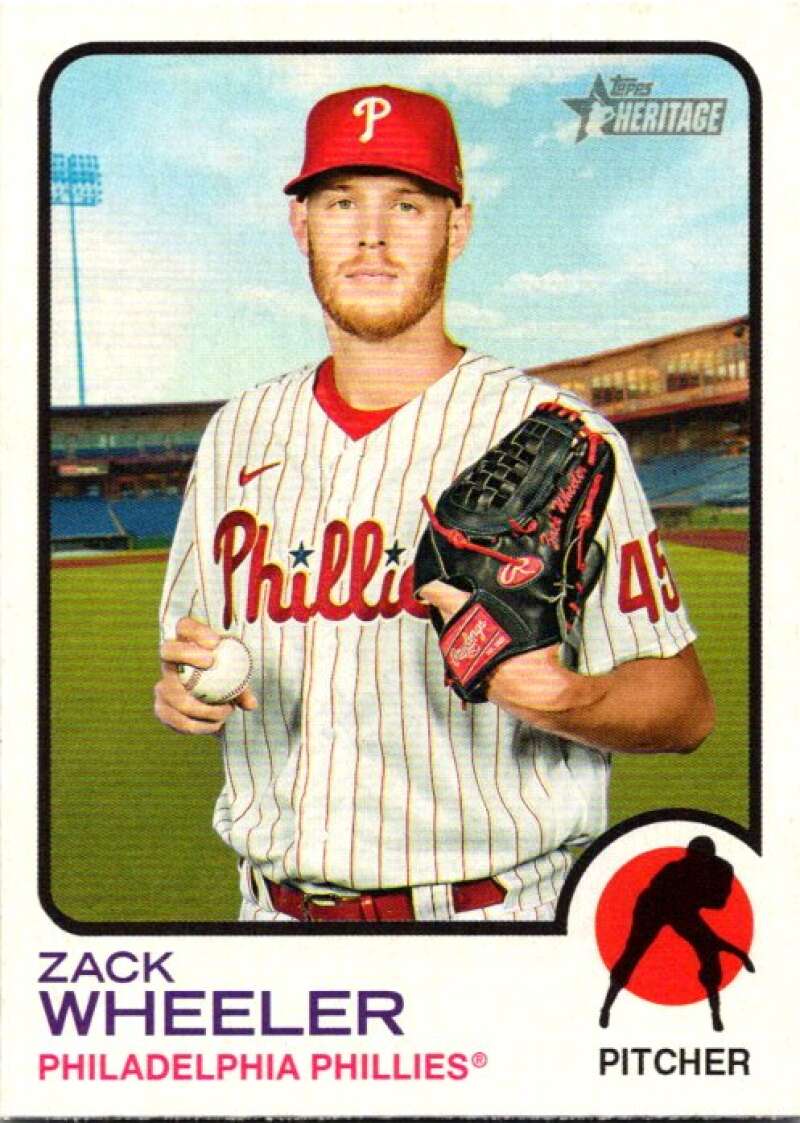 2022 Topps Heritage #333 Zack Wheeler Philadelphia Phillies V92161 Image 1