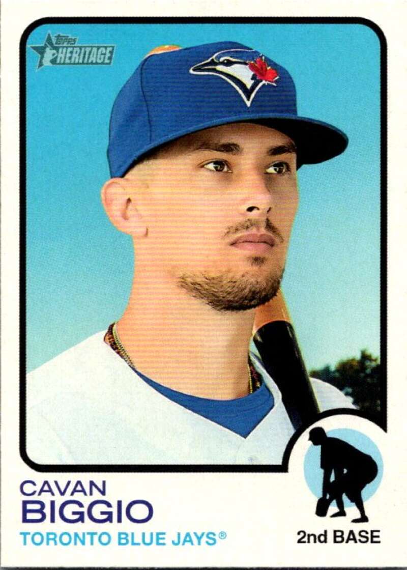 2022 Topps Heritage #338 Cavan Biggio Toronto Blue Jays V92164 Image 1