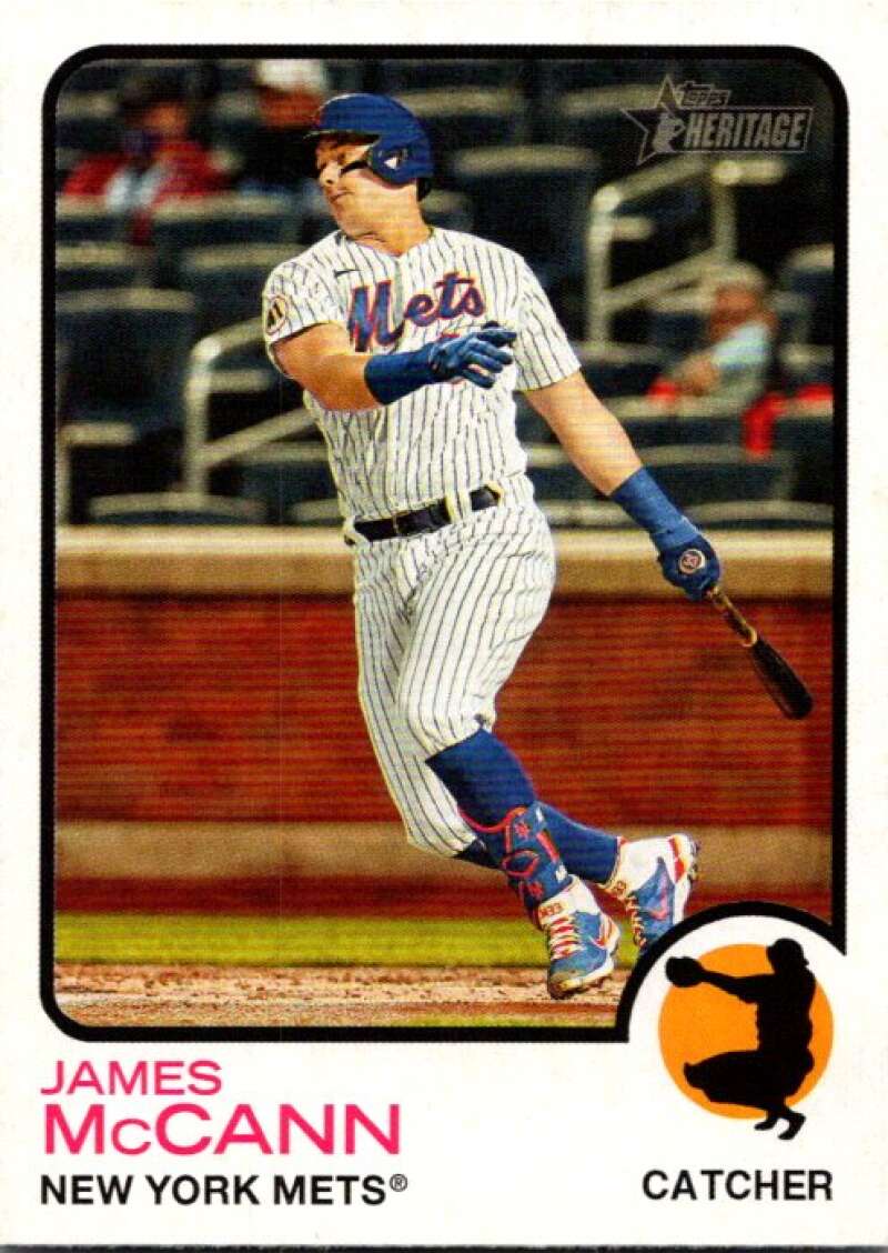 2022 Topps Heritage #344 James McCann New York Mets V92170 Image 1