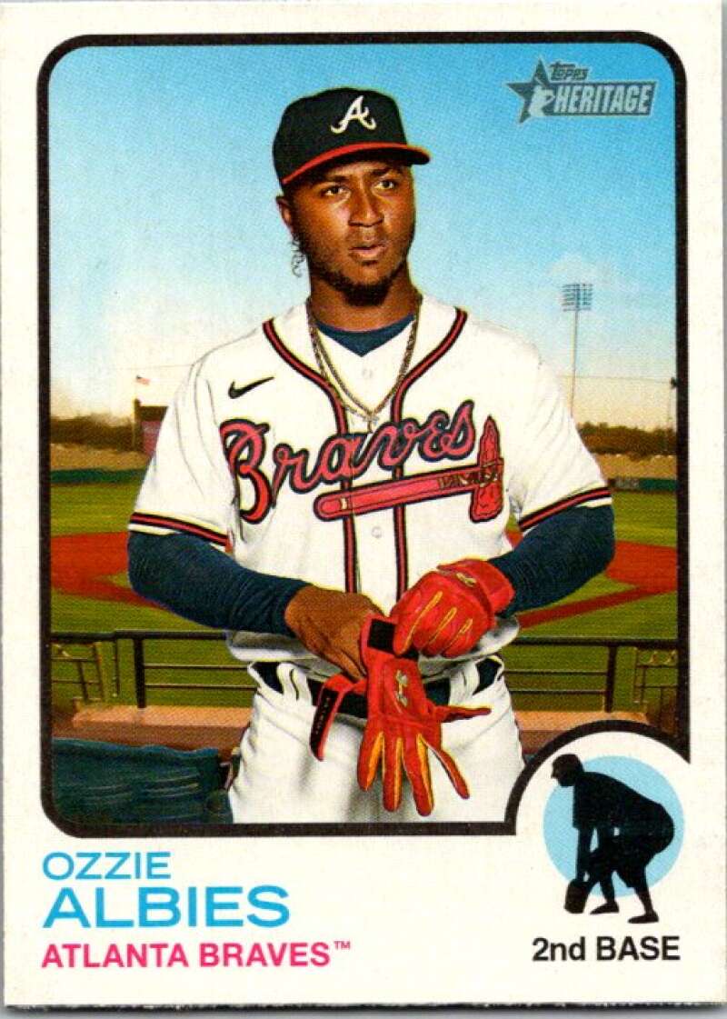 2022 Topps Heritage #378 Ozzie Albies Atlanta Braves V92194 Image 1