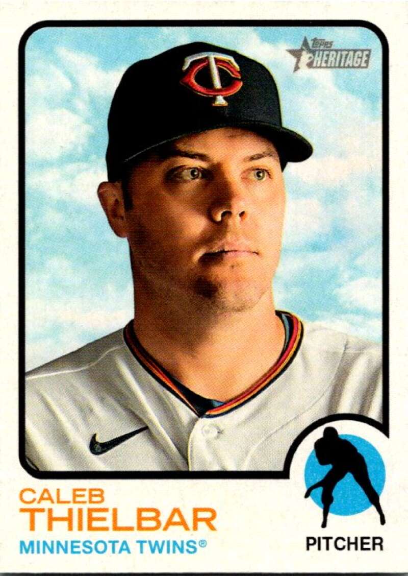 2022 Topps Heritage #413 Caleb Thielbar High Number Short Print V92213 Image 1