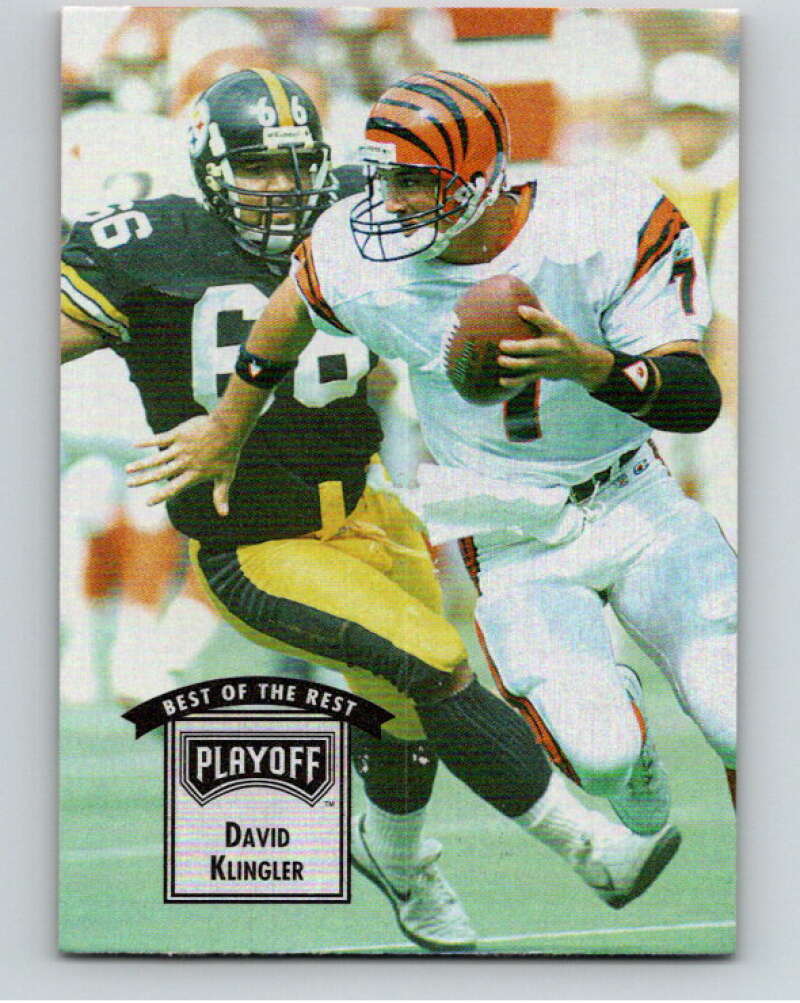 1993 Playoff Contenders #12 David Klingler Cleveland Browns V92601 Image 1