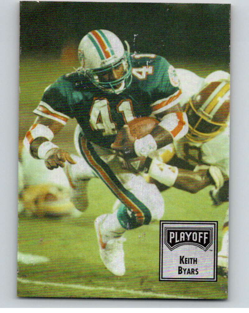 1993 Playoff Contenders #44 Keith Byars Miami Dolphins V92639 Image 1