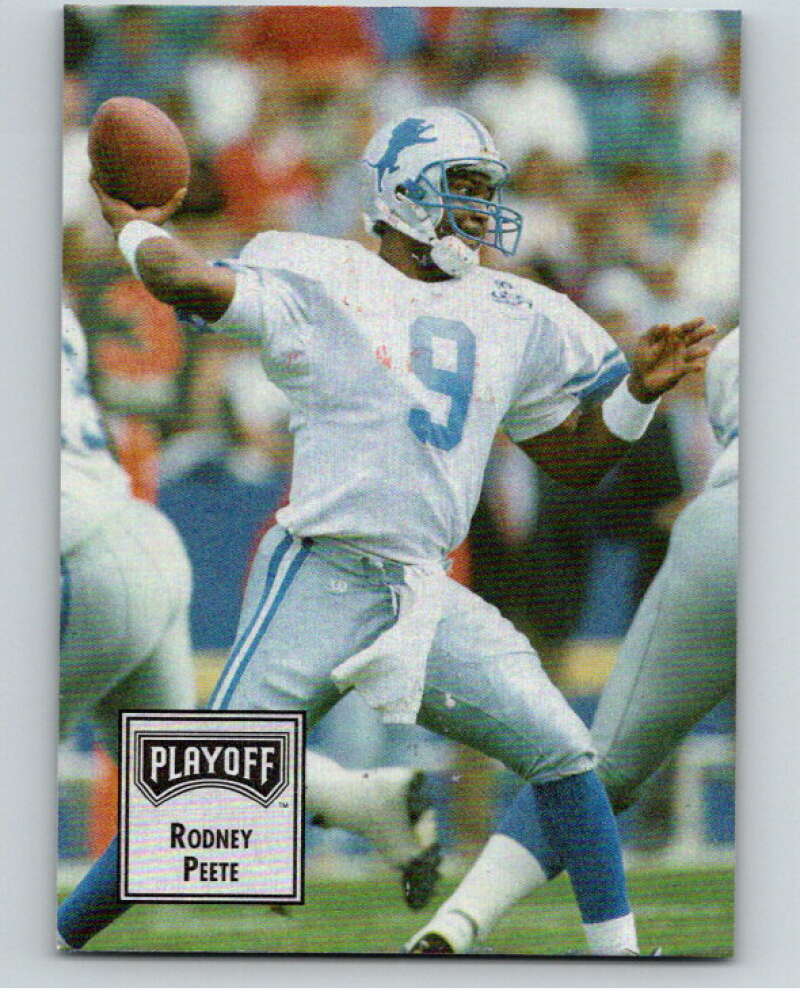 1993 Playoff Contenders #52 Rodney Peete Detroit Lions V92647 Image 1