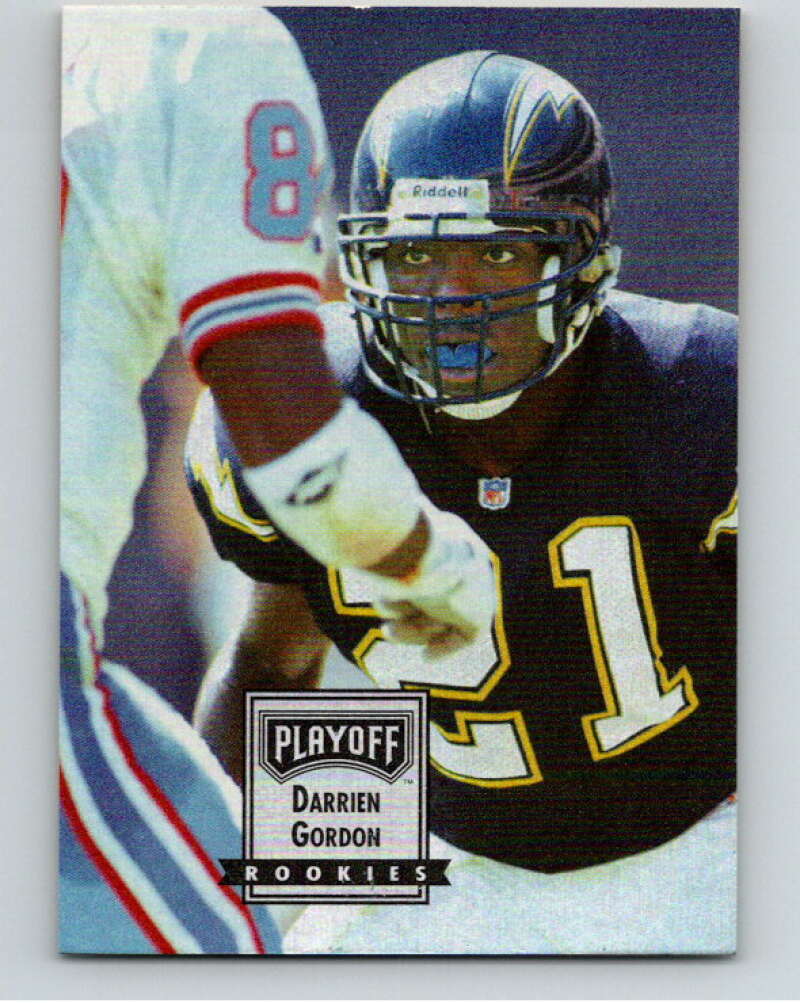 1993 Playoff Contenders #105 Darrien Gordon RC Rookie San Diego Chargers V92701 Image 1