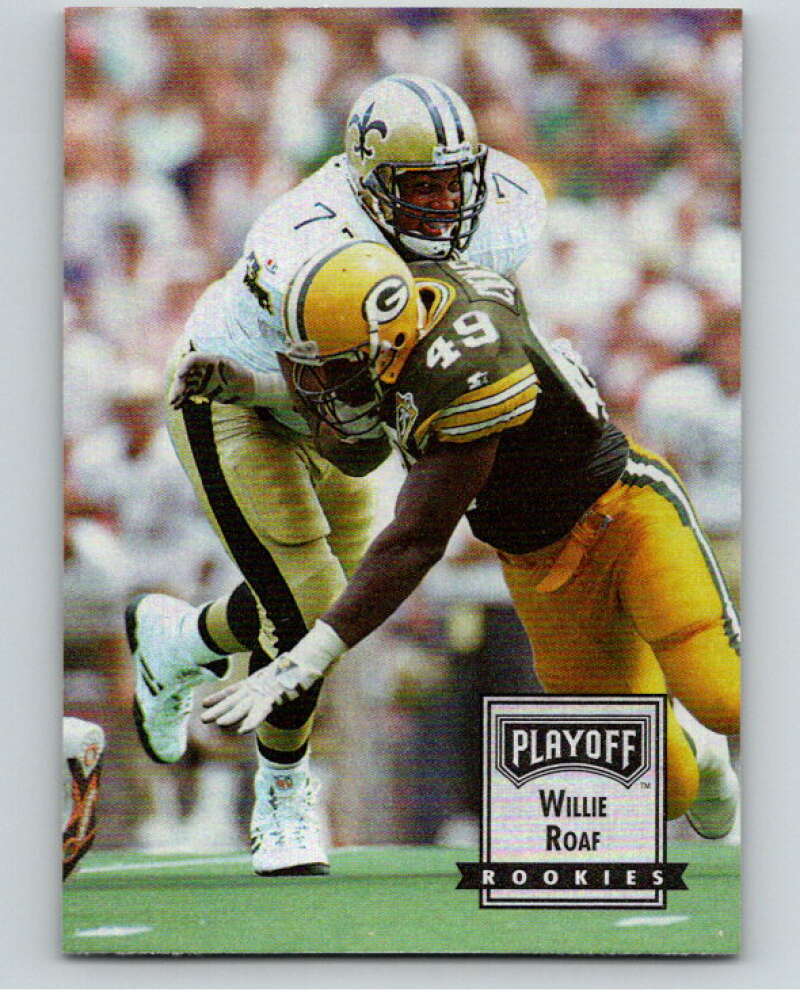 1993 Playoff Contenders #114 Willie Roaf RC Rookie New Orleans Saints V92714 Image 1