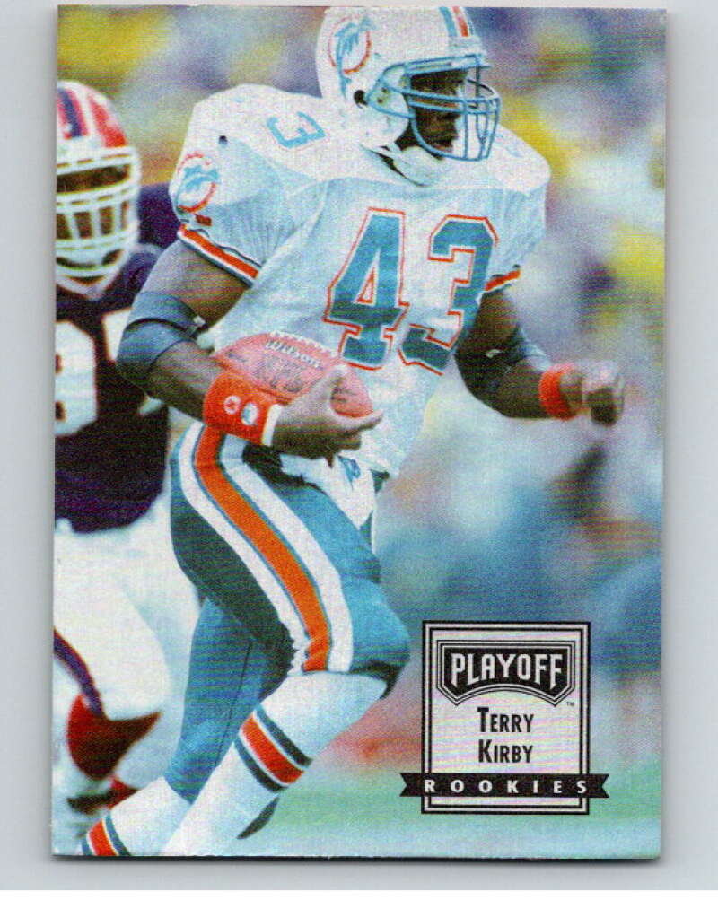 1993 Playoff Contenders #122 Terry Kirby RC Rookie Miami Dolphins V92720 Image 1