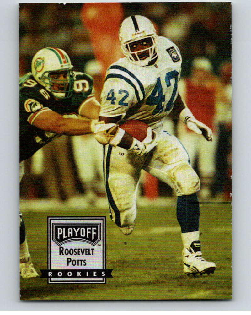 1993 Playoff Contenders #126 Roosevelt Potts RC Rookie Indianapolis V92723 Image 1