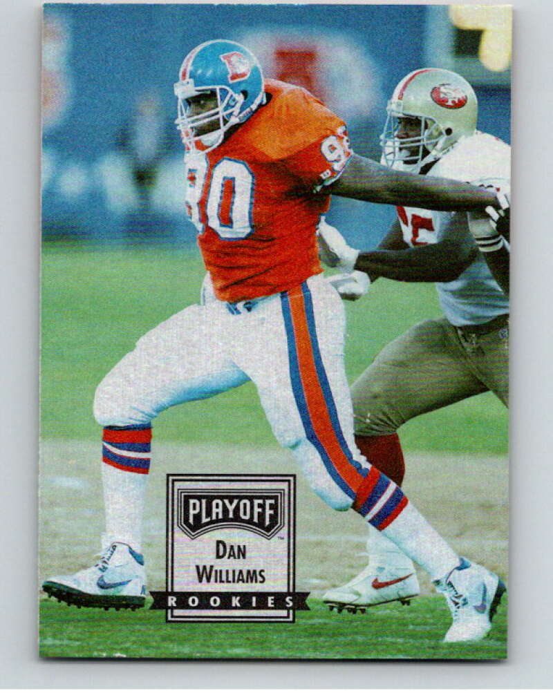1993 Playoff Contenders #134 Dan Williams RC Rookie Denver Broncos V92731 Image 1
