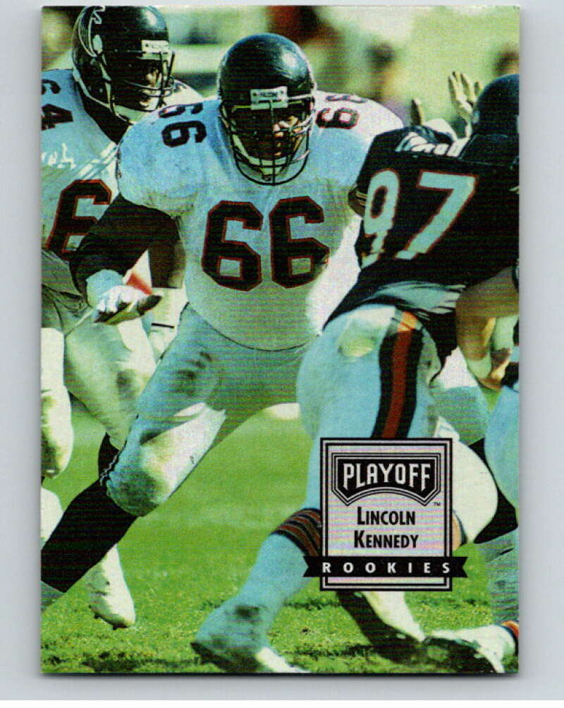 1993 Playoff Contenders #144 Lincoln Kennedy RC Rookie Atlanta Falcons V92745 Image 1