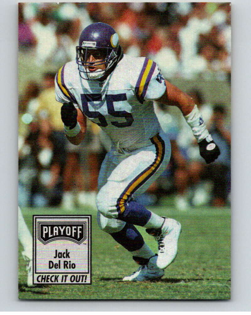 1993 Playoff Contenders #147 Jack Del Rio CL Minnesota Vikings V92747 Image 1