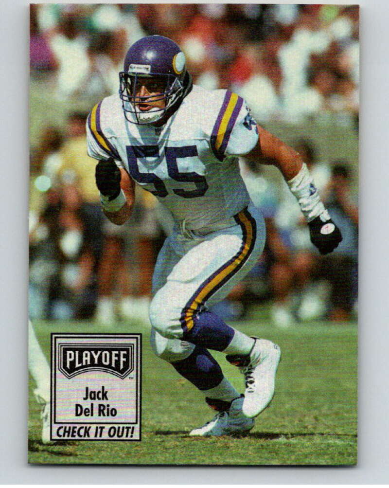 1993 Playoff Contenders #147 Jack Del Rio CL Minnesota Vikings V92748 Image 1