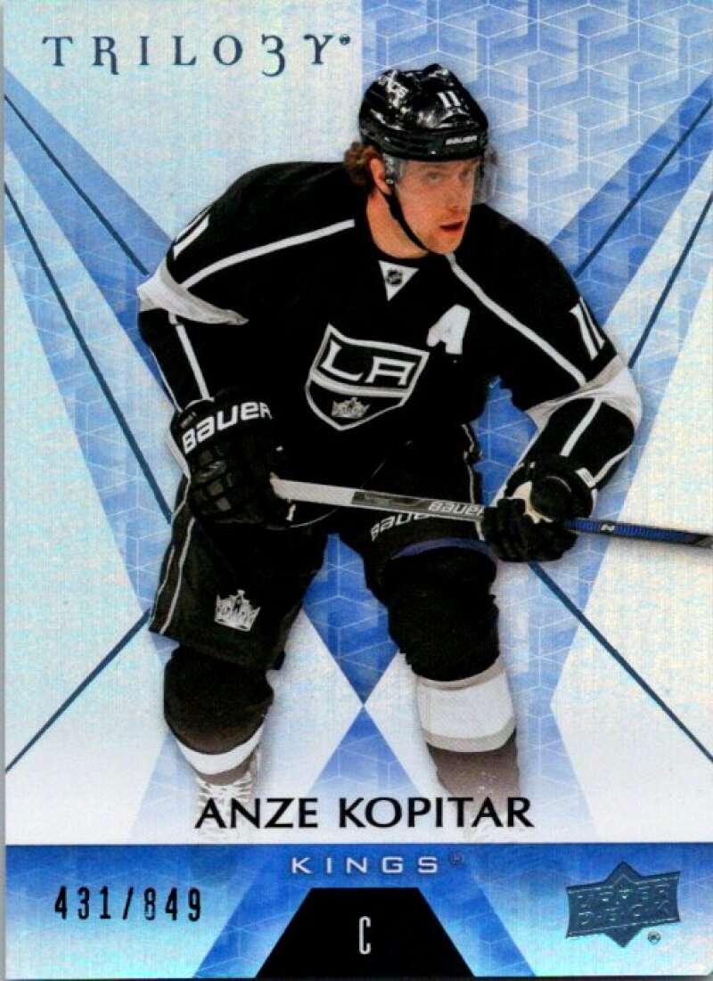 2016-17 Trilogy Blue Rainbow Foil #18 Anze Kopitar SER/849 Kings V93777 Image 1