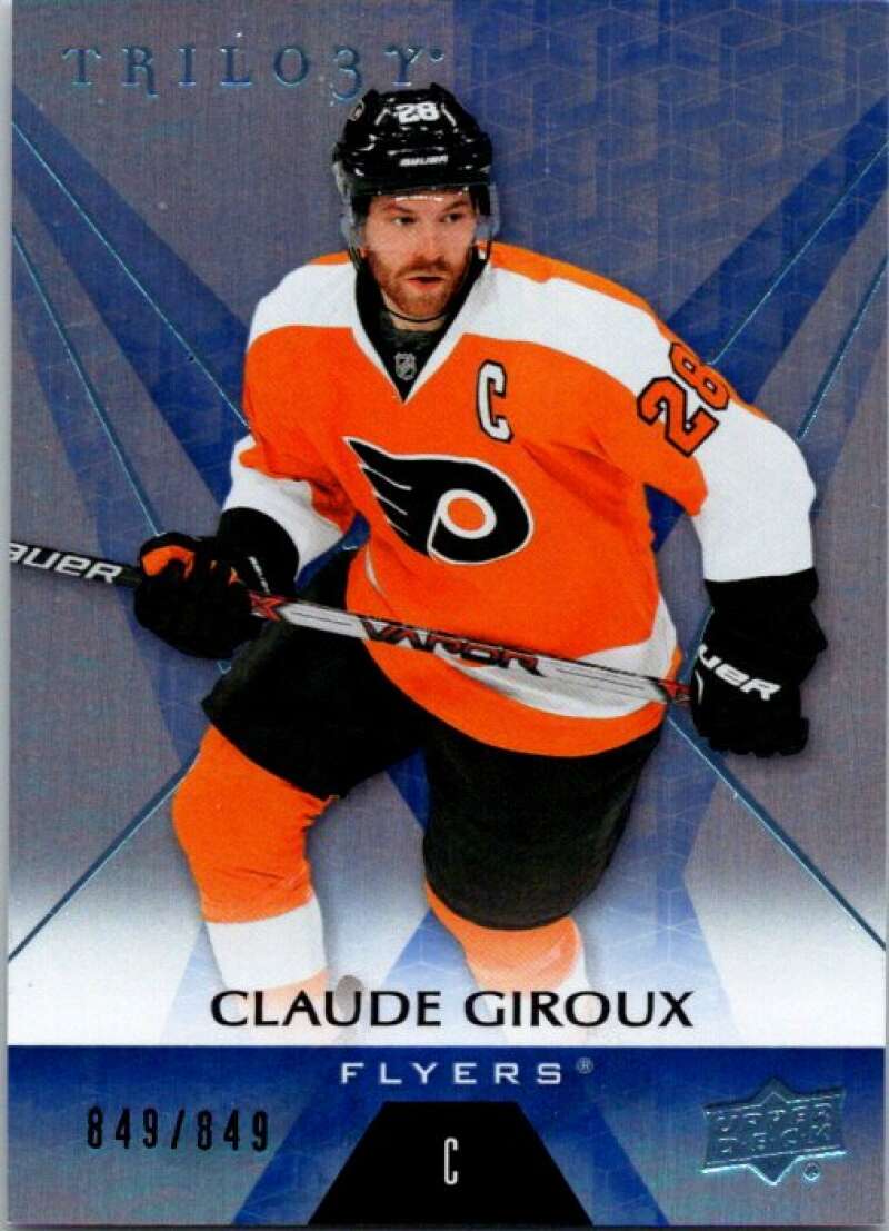 2016-17 Trilogy Blue Rainbow Foil #33 Claude Giroux SER/849 Flyers V93785 Image 1
