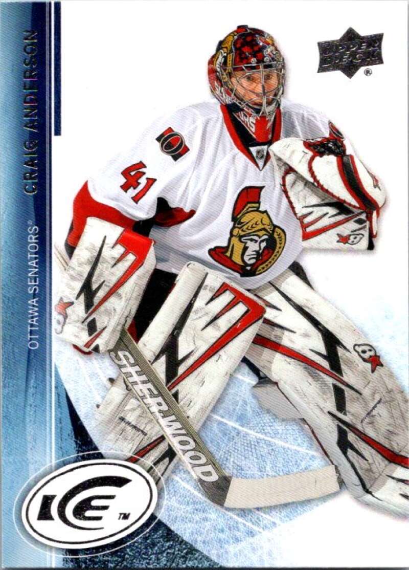 2013-14 Upper Deck Ice #42 Craig Anderson Ottawa Senators V93815 Image 1