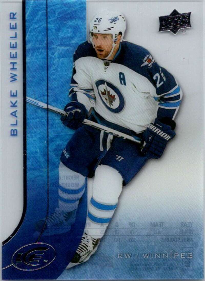 2015-16 Upper Deck Ice #20 Blake Wheeler Winnipeg Jets V93818 Image 1