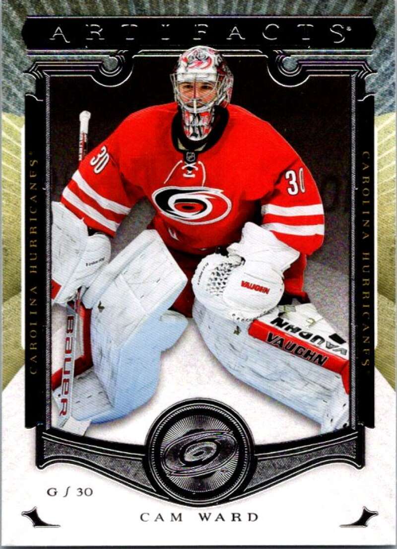 2015-16 Upper Deck Artifacts #8 Cam Ward Carolina Hurricanes V93825 Image 1