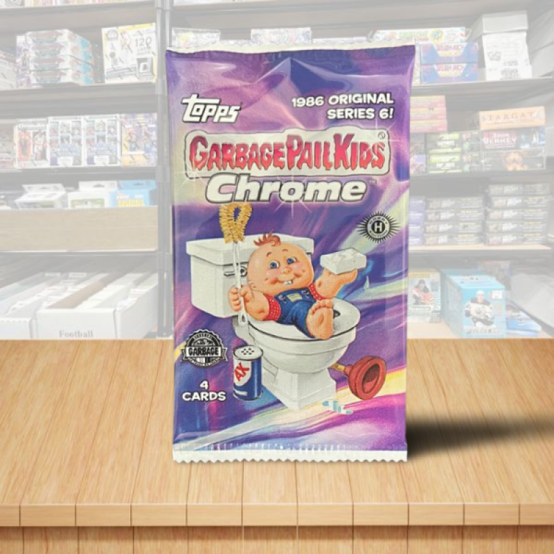 2023 Topps Chrome Garbage Pail Kids Factory Sealed Hobby Pack - Series 6 Image 1