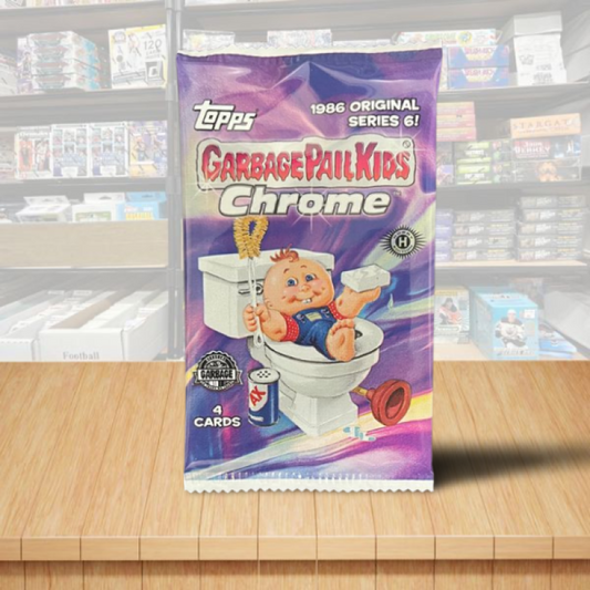 2023 Topps Chrome Garbage Pail Kids Factory Sealed Hobby Pack  - Series 6 Image 1