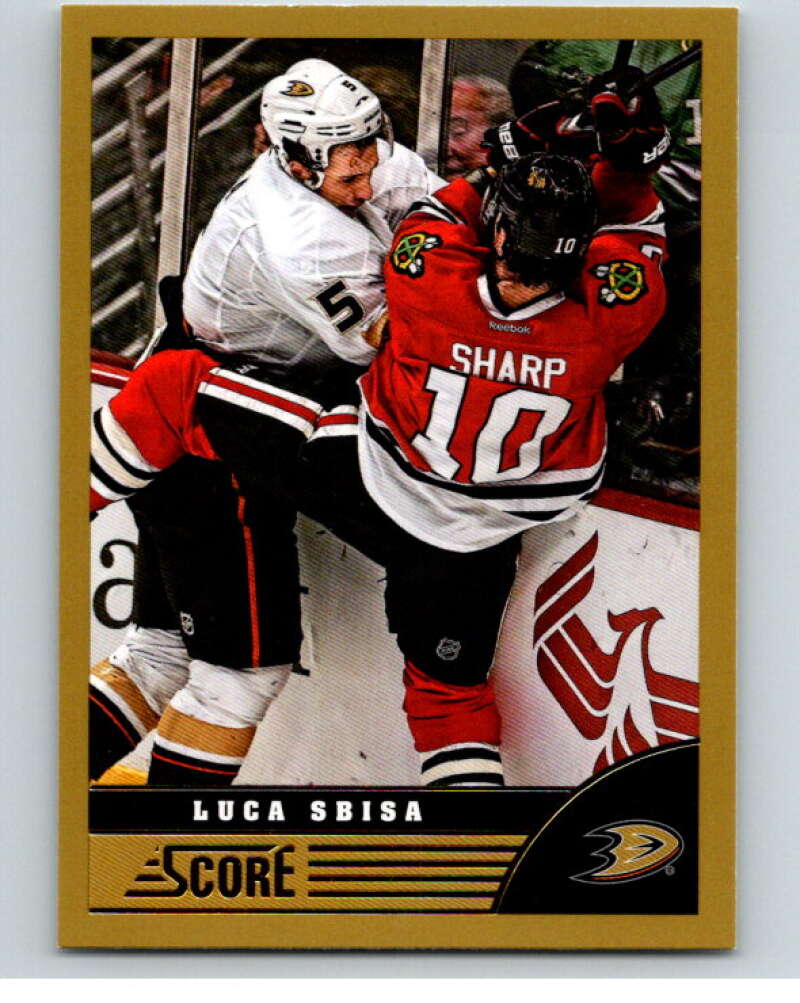 2013-14 Panini Score Gold #11 Luca Sbisa Anaheim Ducks V94012 Image 1