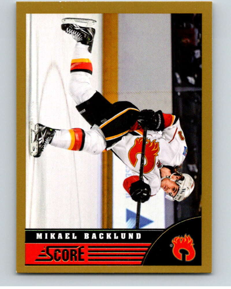 2013-14 Panini Score Gold #59 Mikael Backlund Calgary Flames V94081 Image 1