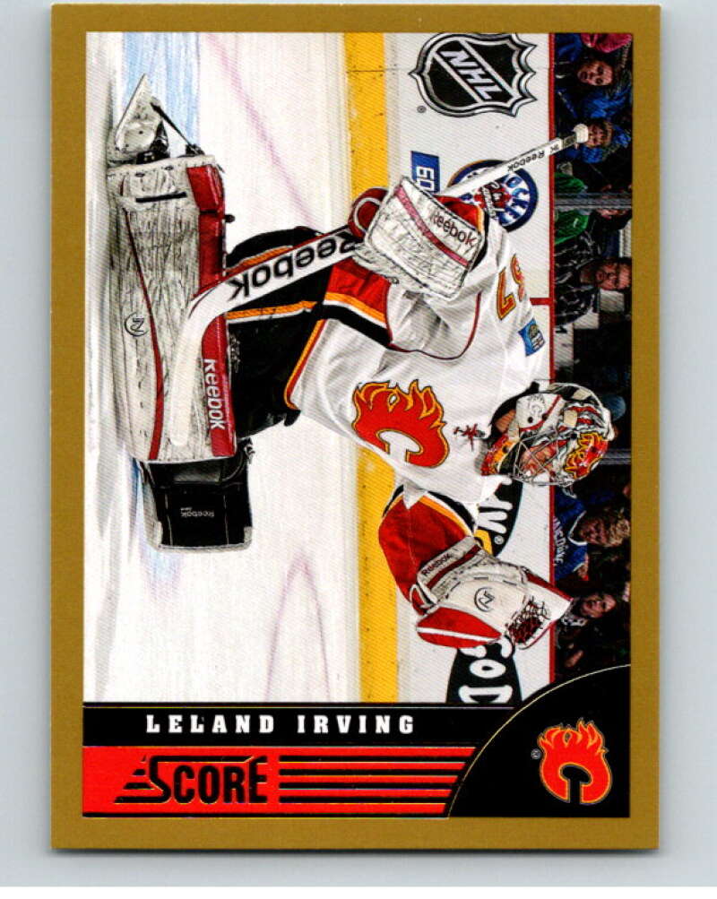 2013-14 Panini Score Gold #72 Leland Irving  Calgary Flames  V94100 Image 1