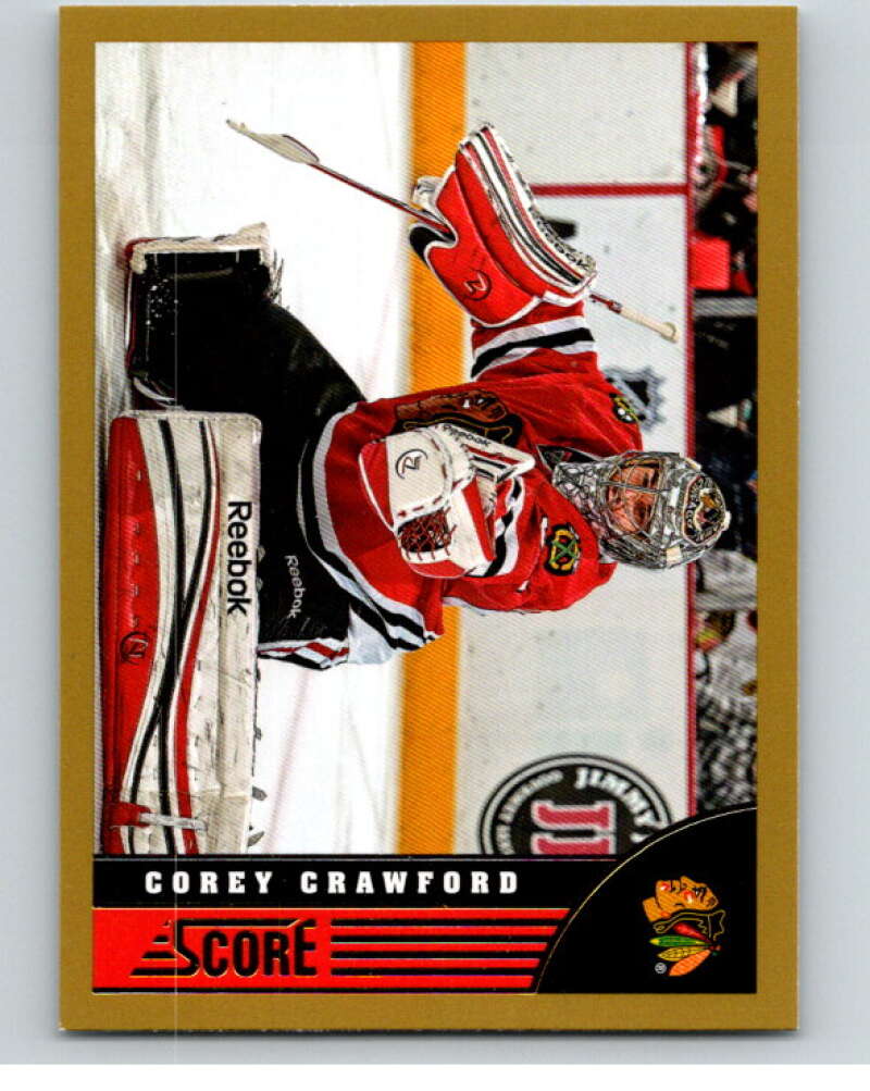 2013-14 Panini Score Gold #97 Corey Crawford Chicago Blackhawks V94134 Image 1