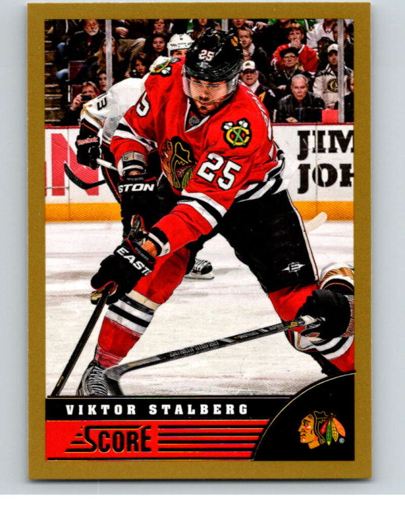 2013-14 Panini Score Gold #100 Viktor Stalberg Chicago Blackhawks V94139 Image 1